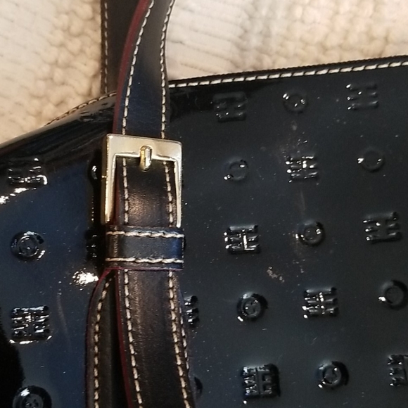 ARCADIA Made in Italy Embossed, Patent Leather Shoulder Bag Purse - Picture 5 of 16